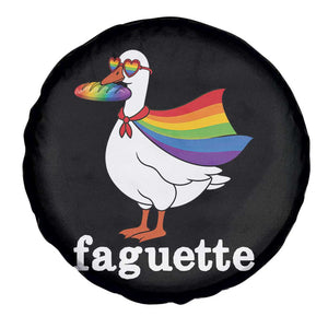 Faguette LGBTQ Spare Tire Cover Funny Pride Goose Rainbow TS14 Print Your Wear