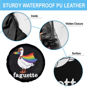 Faguette LGBTQ Spare Tire Cover Funny Pride Goose Rainbow TS14 Print Your Wear