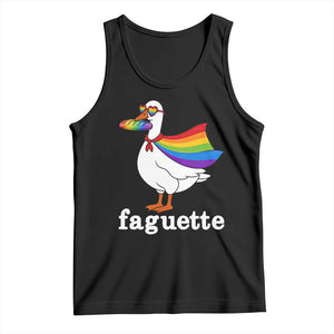 Faguette LGBTQ Tank Top Funny Pride Goose Rainbow