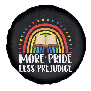 More Pride Less Prejudice Spare Tire Cover LGBTQ Pride Month Book Lover TS14 Print Your Wear