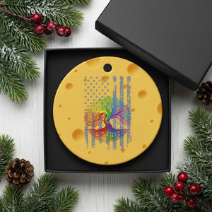 Tree of Life Rainbow LGBTQ Pride Ceramic Ornament American Flag Gift TS14 1pc Yellow Cheese Print Your Wear