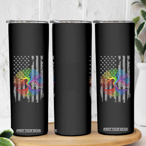 Tree of Life Rainbow LGBTQ Pride Skinny Tumbler American Flag Gift TS14 Print Your Wear