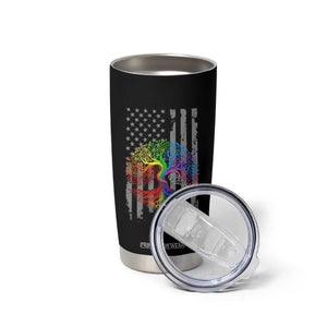 Tree of Life Rainbow LGBTQ Pride Tumbler Cup American Flag Gift TS14 Print Your Wear