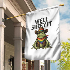 Pride Frog LGBT Rainbow Garden Flag Well Sheeyit Country Western TS14 Print Your Wear