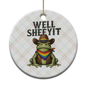 Pride Frog LGBT Rainbow Ceramic Ornament Well Sheeyit Country Western TS14 1pc Christmas Plaid Print Your Wear