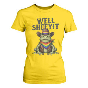 Pride Frog LGBT Rainbow T Shirt For Women Well Sheeyit Country Western TS14 Daisy Print Your Wear