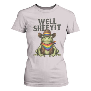 Pride Frog LGBT Rainbow T Shirt For Women Well Sheeyit Country Western TS14 Ice Gray Print Your Wear