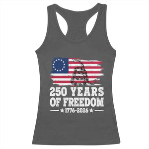 250 Years Of Freedom Racerback Tank Top Gadsden Flag American Patriot US