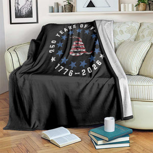 250 Years Of Freedom Throw Blanket Gadsden Betty Ross Flag Ring of Stars American Patriot US