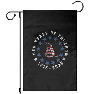 250 Years Of Freedom Garden Flag Gadsden Betty Ross Flag Ring of Stars American Patriot US