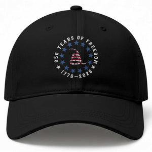 250 Years Of Freedom Baseball Cap Gadsden Betty Ross Flag Ring of Stars American Patriot US