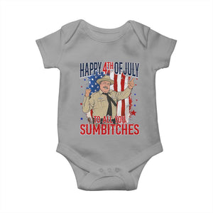 Happy 4th Of July To All You Sumbitches Baby Onesie Funny USA 250th Anniversary Independence Day
