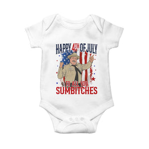 Happy 4th Of July To All You Sumbitches Baby Onesie Funny USA 250th Anniversary Independence Day