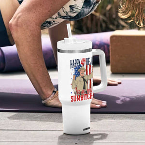 Happy 4th Of July To All You Sumbitches Tumbler With Handle Funny USA 250th Anniversary Independence Day