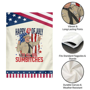 Happy 4th Of July To All You Sumbitches Patriotic Garden Flag Funny USA 250th Anniversary Independence Day TS14 Print Your Wear