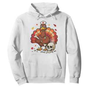 Funny Thanksgiving Nurse Turkey Hoodie Fall RN - Print Your Wear