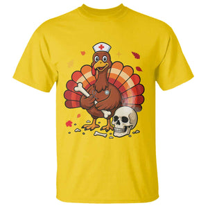 Funny Thanksgiving Nurse Turkey T Shirt Fall RN - Print Your Wear