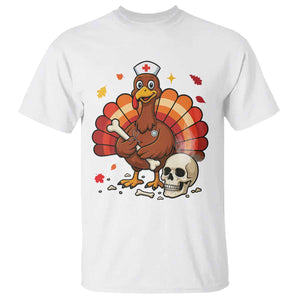Funny Thanksgiving Nurse Turkey T Shirt Fall RN - Print Your Wear