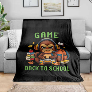 Funny Video Game Throw Blanket Cute Monkey Back To School TS14 Print Your Wear