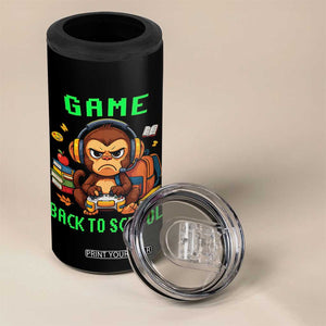 Funny Video Game 4 in 1 Can Cooler Tumbler Cute Monkey Back To School TS14 Print Your Wear