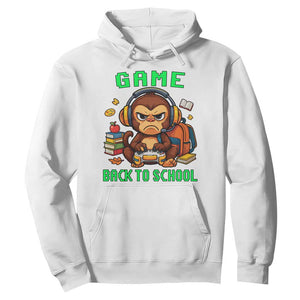 Funny Video Game Hoodie Cute Monkey Back To School TS14 White Print Your Wear