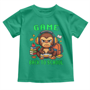 Funny Video Game Toddler T Shirt Cute Monkey Back To School TS14 Irish Green Print Your Wear
