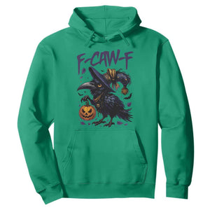 F Caw F Black Crow Halloween Meme Hoodie TS14 Irish Green Print Your Wear