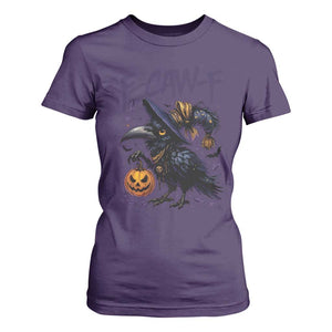 F Caw F Black Crow Halloween Meme T Shirt For Women TS14 Purple Print Your Wear