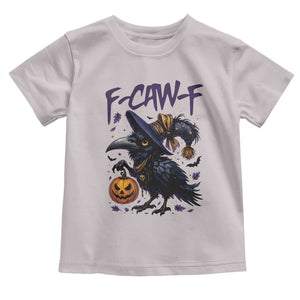 F Caw F Black Crow Halloween Meme Toddler T Shirt TS14 Ice Gray Print Your Wear