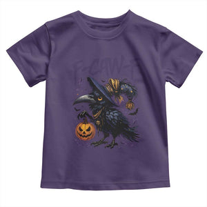 F Caw F Black Crow Halloween Meme Toddler T Shirt TS14 Purple Print Your Wear