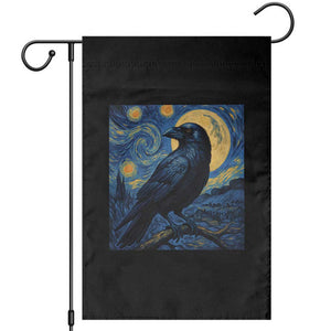 Starry Night Raven Moon Van Gogh Garden Flag TS14 Black Print Your Wear