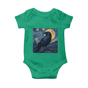 Starry Night Raven Moon Van Gogh Baby Onesie - Print Your Wear