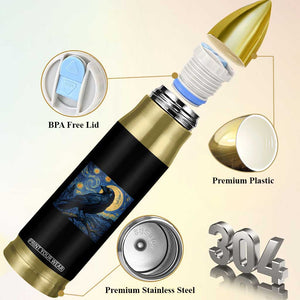 Starry Night Raven Moon Van Gogh Bullet Tumbler TS14 Print Your Wear