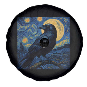 Starry Night Raven Moon Van Gogh Spare Tire Cover TS14 Print Your Wear