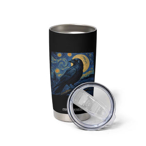 Starry Night Raven Moon Van Gogh Tumbler Cup TS14 Print Your Wear