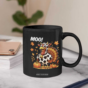 Funny Thanksgiving Coffee Mug Turkey Moo TS14 Print Your Wear