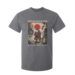 Flight was Never an Option Samurai Penguin Japanese T Shirt For Kid Vintage Graphic Ukiyo-e Art Funny TS14 Charcoal Print Your Wear