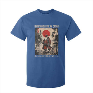Flight was Never an Option Samurai Penguin Japanese T Shirt For Kid Vintage Graphic Ukiyo-e Art Funny TS14 Royal Blue Print Your Wear