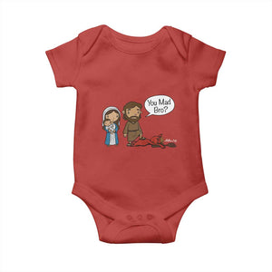 Funny Christian Baby Onesie You Mad Bro Matthew 2:16 TS14 Red Print Your Wear