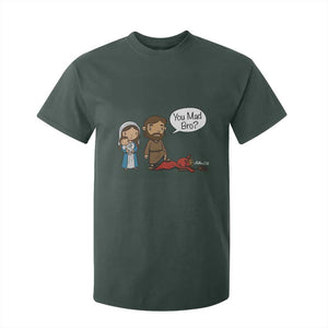 Funny Christian T Shirt For Kid You Mad Bro Matthew 2:16 TS14 Dark Forest Green Print Your Wear