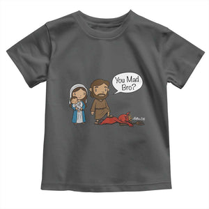 Funny Christian Toddler T Shirt You Mad Bro Matthew 2:16 TS14 Dark Heather Print Your Wear