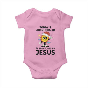 Funny Jesus Christian Christmas Baby Onesie Today Is Good Mood Is Sponsored By Jesus TS14 Light Pink Print Your Wear