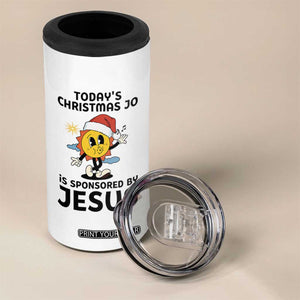 Funny Jesus Christian Christmas 4 in 1 Can Cooler Tumbler Today Is Good Mood Is Sponsored By Jesus TS14 Print Your Wear