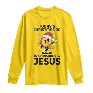 Funny Jesus Christian Christmas Long Sleeve Shirt Today Is Good Mood Is Sponsored By Jesus TS14 Daisy Print Your Wear