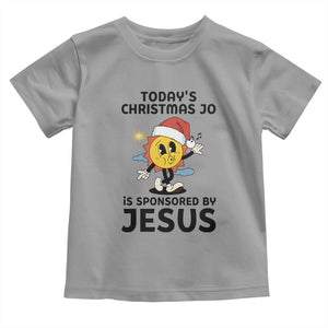 Funny Jesus Christian Christmas Toddler T Shirt Today Is Good Mood Is Sponsored By Jesus TS14 Sport Gray Print Your Wear