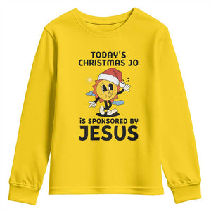 Funny Jesus Christian Christmas Youth Sweatshirt Today Is Good Mood Is Sponsored By Jesus TS14 Daisy Print Your Wear