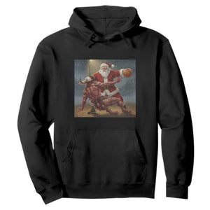 Funny Santa Basketball Hoodie Satan Christmas Meme TS14 Black Print Your Wear