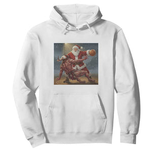 Funny Santa Basketball Hoodie Satan Christmas Meme TS14 White Print Your Wear
