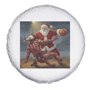 Funny Santa Basketball Spare Tire Cover Satan Christmas Meme TS14 Print Your Wear
