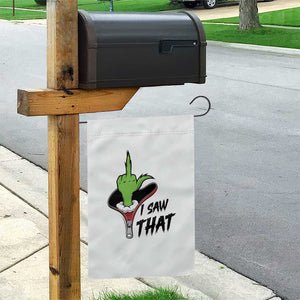 I Saw That Garden Flag Funny Elf Hand Christmas TS14 Print Your Wear